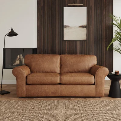 Dunelm Flori Arizona 2 Seater Sofa Bed Tan