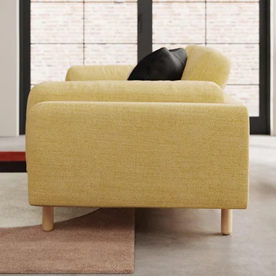 Dunelm Newton Chunky Tonal Weave 2 Seater Sofa