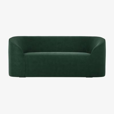 Dunelm Zuma Velvet 2 Seater Sofa Forest (Green)