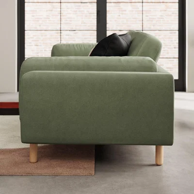 Dunelm Newton Matte Plush Velvet 4 Seater Sofa