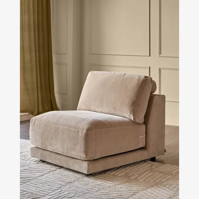 Danetti Eden champagne chenille sofa module