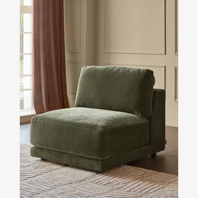 Danetti Eden dark green chenille sofa module