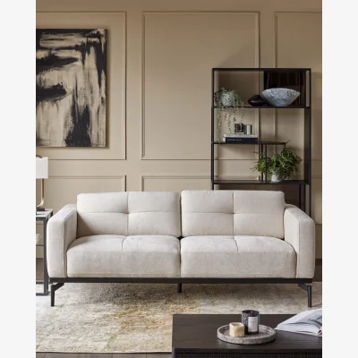 Danetti Colton ivory chenille 2 seater sofa