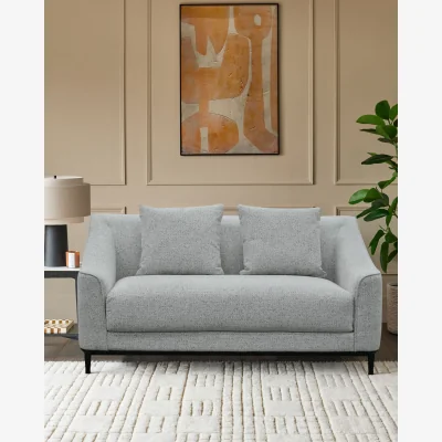 Danetti Julep grey fabric 2 seater sofa