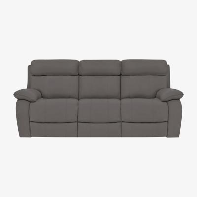 Furniture Village Moreno 3 Seater NC Leather Sofa - NC Elephant