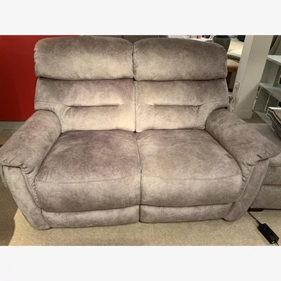 Furniture Village Chicago 2 seater sofa in fabric with footstool