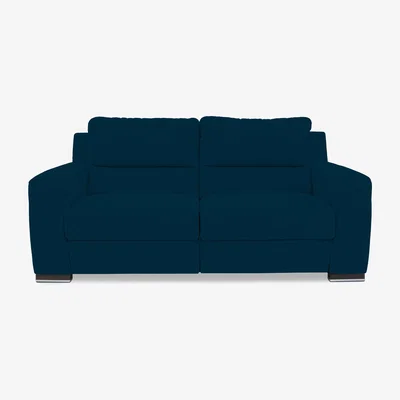 Furniture Village Viali Fabric 2 Seater Sofa with Power Recliner - Velvet Sky