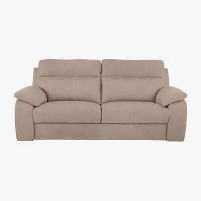 Furniture Village Nicoletti - Pepino 3 Seater Fabric Sofa - Flambe Visone