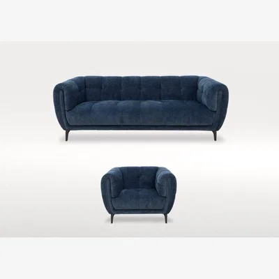 Furniture Village Sienna 3 Seater Fabric Sofa and Fabric Armchair Set