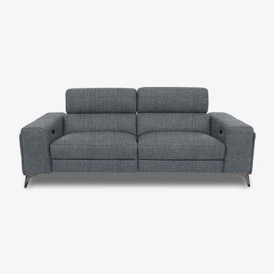 Furniture Village Action Fabric 3 Seater Sofa with Power Recliner - Halifax Ash