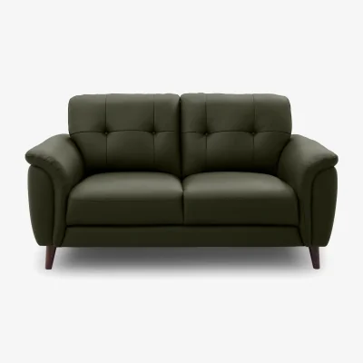 Furniture Village Chantilly 2 Seater Leather Sofa - Oslo Pine