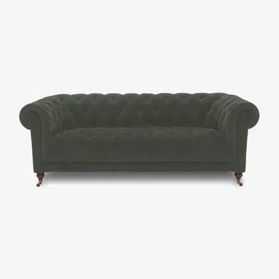 Furniture Village Columbus Fabric 3 Seater Sofa with Castors