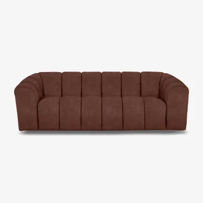 Furniture Village Rhianna 3 Seater Fabric Sofa - Manhattan Burnt Sienna