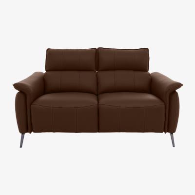 Furniture Village Jude 2 Seater Leather Sofa - Montana Chocolate
