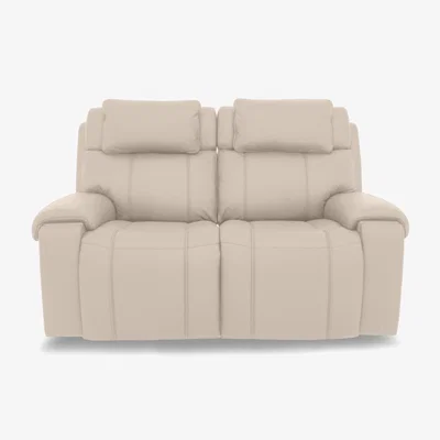 Furniture Village World of Leather - Hollywood BV Leather 2 Seater Sofa - Dapple Grey