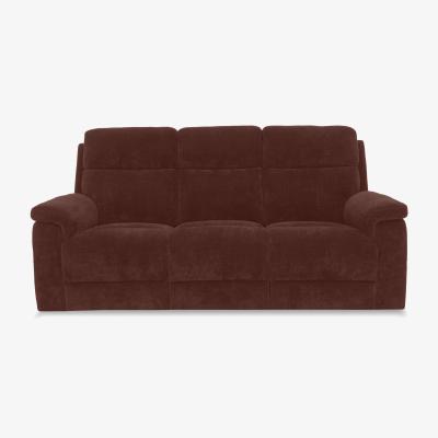 Furniture Village Raven Fabric 3 Seater Sofa with Power Recliner - Manhattan Burnt Sienna