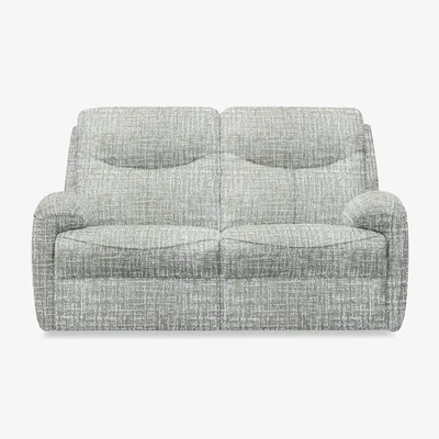 Furniture Village G Plan - Amesbury Fabric 2 Seater Sofa with Power Recliner - Shore Oatmeal