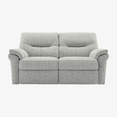 Furniture Village G Plan - Seattle 2 Seater Fabric Power Recliner Sofa with Power Lumbar