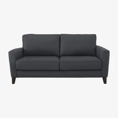 Furniture Village World of Leather - Brondby 2 Seater BV Leather Sofa - Shale Grey