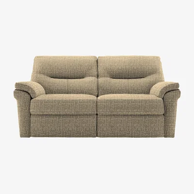 Furniture Village G Plan - Seattle 2.5 Seater Fabric Power Recliner Sofa with Power Lumbar and Heated Seats