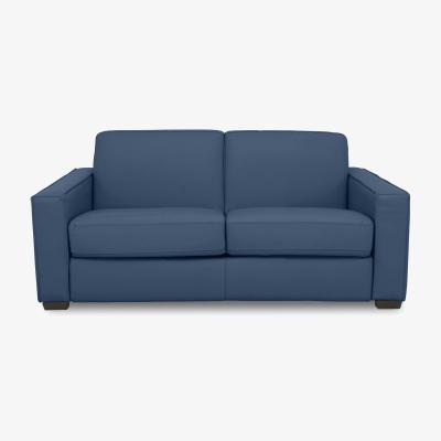 Furniture Village Parma 2 Seater Leather Sofa - Carribean Sea