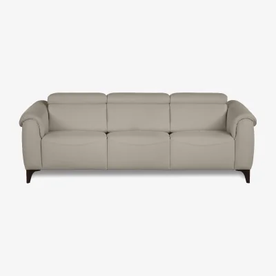 Furniture Village Nicoletti - Nicole 3 Seater 3 Cushion Leather Sofa - Torello Fango