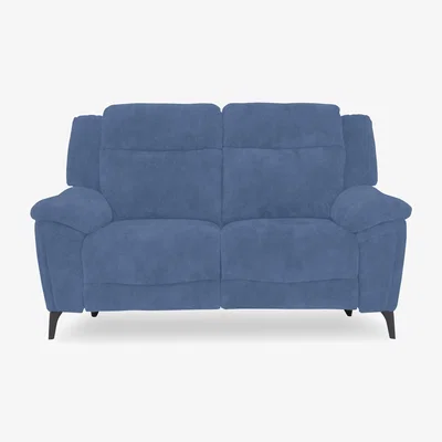 Furniture Village Panache Fabric 2 Seater Power Recliner Sofa with Power Headrests and Heated Seats