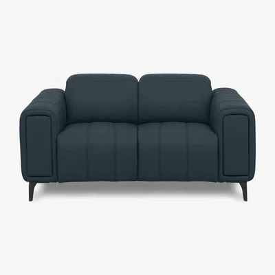 Furniture Village Elphaba Leather 2 Seater Sofa with Storage Arms