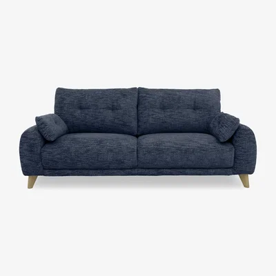Furniture Village Malmo Fabric 3 Seater Sofa - Dark Denim