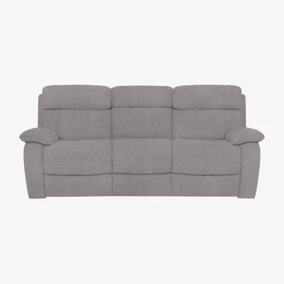 Furniture Village Moreno 3 Seater Fabric Power Recliner Sofa with Power Headrests - R27 Pewter