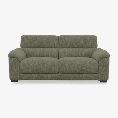 Furniture Village Nova Fabric 3 Seater Sofa - Olive Green
