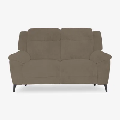 Furniture Village Panache Fabric 2 Seater Power Recliner Sofa with Power Headrests and Heated Seats - Opulence Cedar