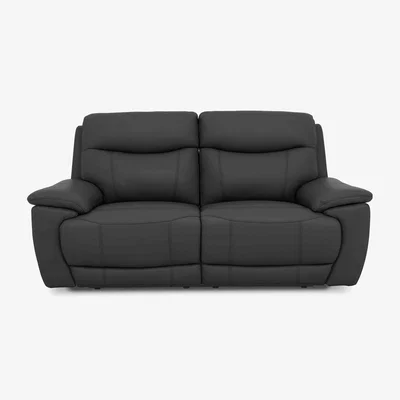 Furniture Village Sloane 3 Seater Leather Power Recliner Sofa - Florida Graphite
