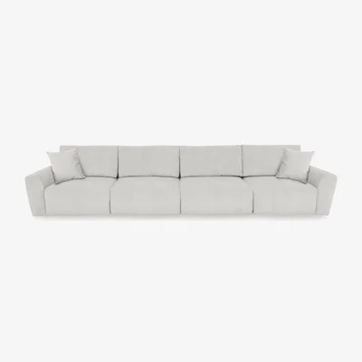 Furniture Village Gemini Fabric 4 Seater Remote Control Power Glider Sofa