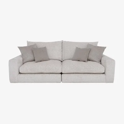 Furniture Village Pandora 4 Seater Split Frame Foam Fill Sofa - Chevron Mink