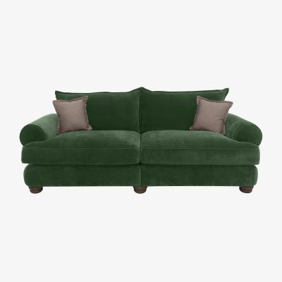 Furniture Village Brianna 4 Seater Split Classic Back Sofa - Green