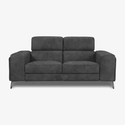 Furniture Village Action Fabric 2 Seater Sofa - Marble Dark Grey