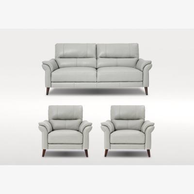 Furniture Village Winner 3 Seater Leather Sofa and 2 Leather Armchairs Bundle