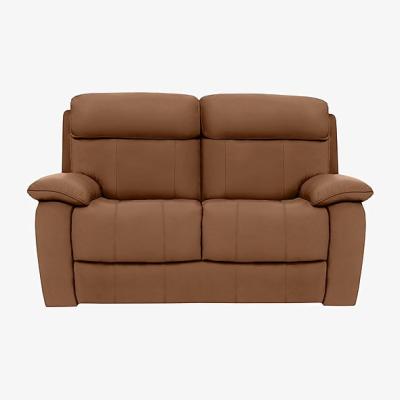 Furniture Village Moreno 2 Seater Leather Sofa - Pecan