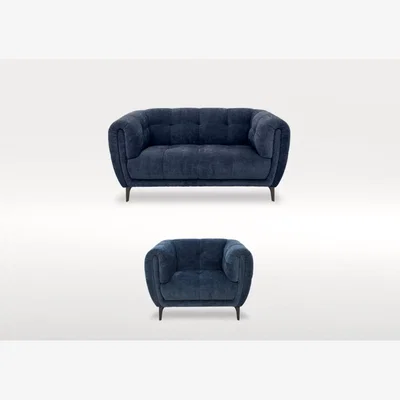 Furniture Village Sienna 2 Seater Fabric Sofa and Fabric Armchair Set