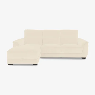 Furniture Village Saffron Fabric 3 Seater Sofa with Storage Left Hand Facing Chaise End