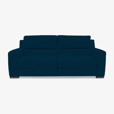 Furniture Village Viali Fabric 3 Seater Sofa with Power Recliner - Velvet Sky