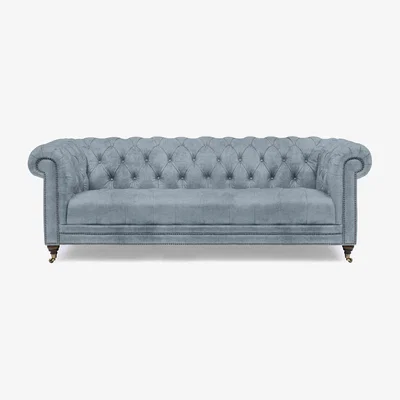 Furniture Village At The Helm - Walter 4 Seater Fabric Chesterfield Sofa