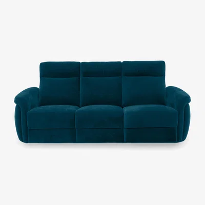 Furniture Village Dublin Fabric 3 Seater Sofa - Dark Blue