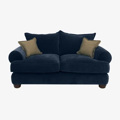 Furniture Village Brianna 2 Seater Classic Back Sofa - Blue