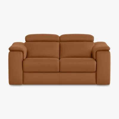 Furniture Village Nicoletti - Canto 2 Seater Leather Sofa - Cognac