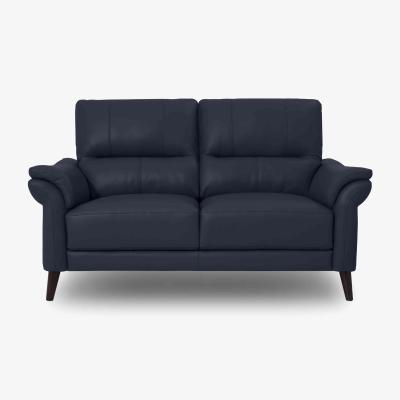 Furniture Village Winner 2 Seater Leather Sofa - Peacock