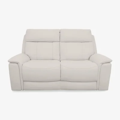 Furniture Village Comfort Story - Chill BV Leather 2 Seater Sofa - Frost