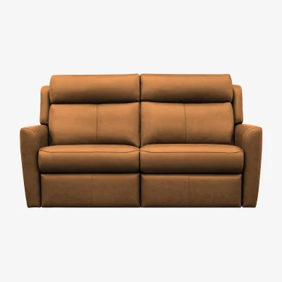 Furniture Village G Plan - Wren 2 Cushion 3 Seater Leather Sofa - No Recliner - Cambridge Tan