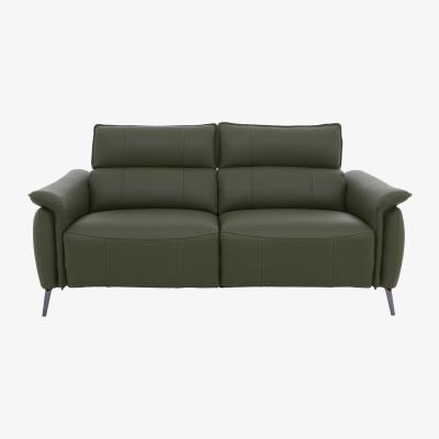 Furniture Village Jude 3 Seater Leather Sofa - Oslo Pine